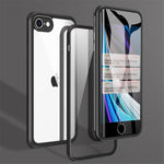 Dobbeltsidet hærdet glas + TPU-cover til iPhone SE (2020)/SE (2022)/8/7