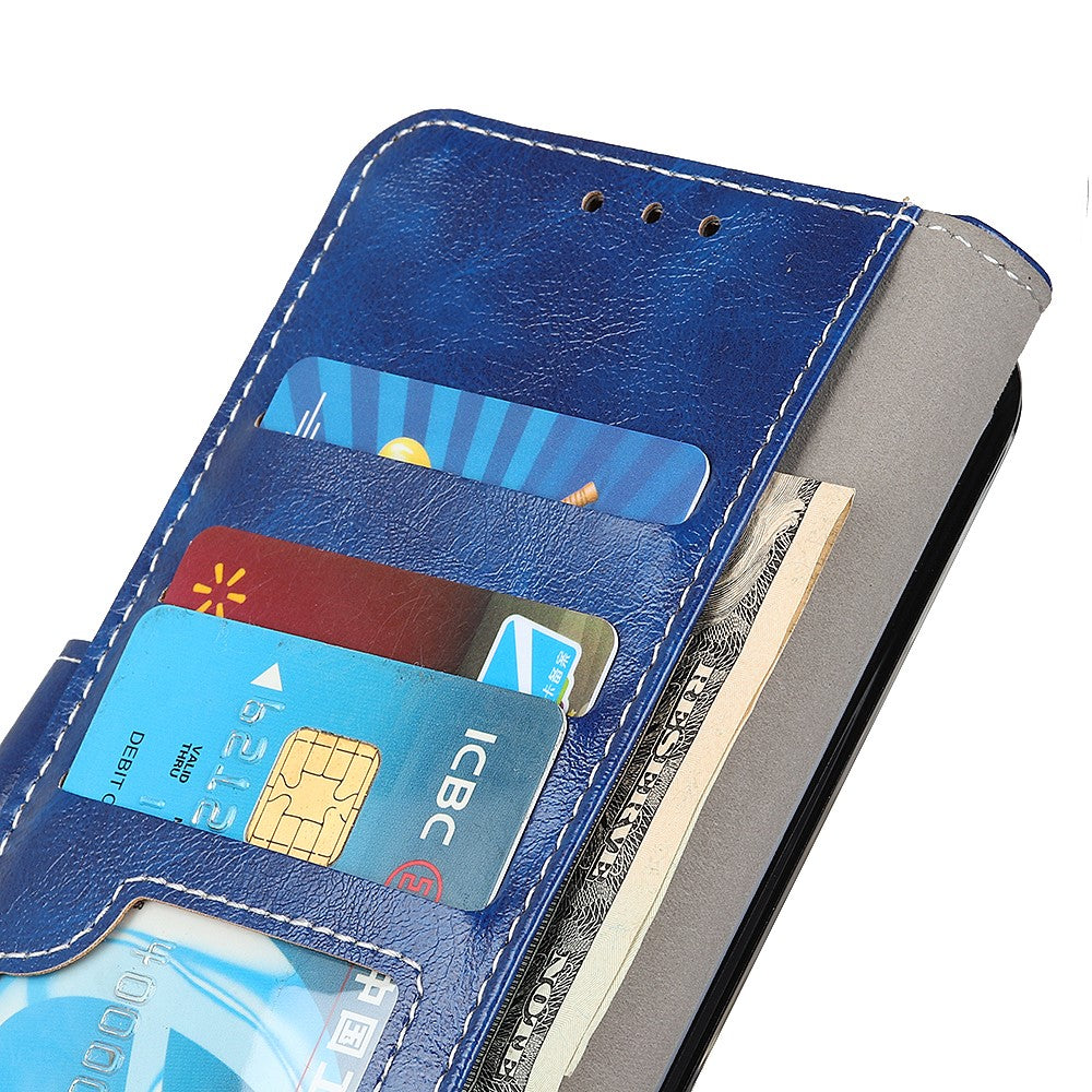 Crazy Horse Texture Wallet Stand Leather Phone Cover for iPhone 12 Pro Max 6.7 inch