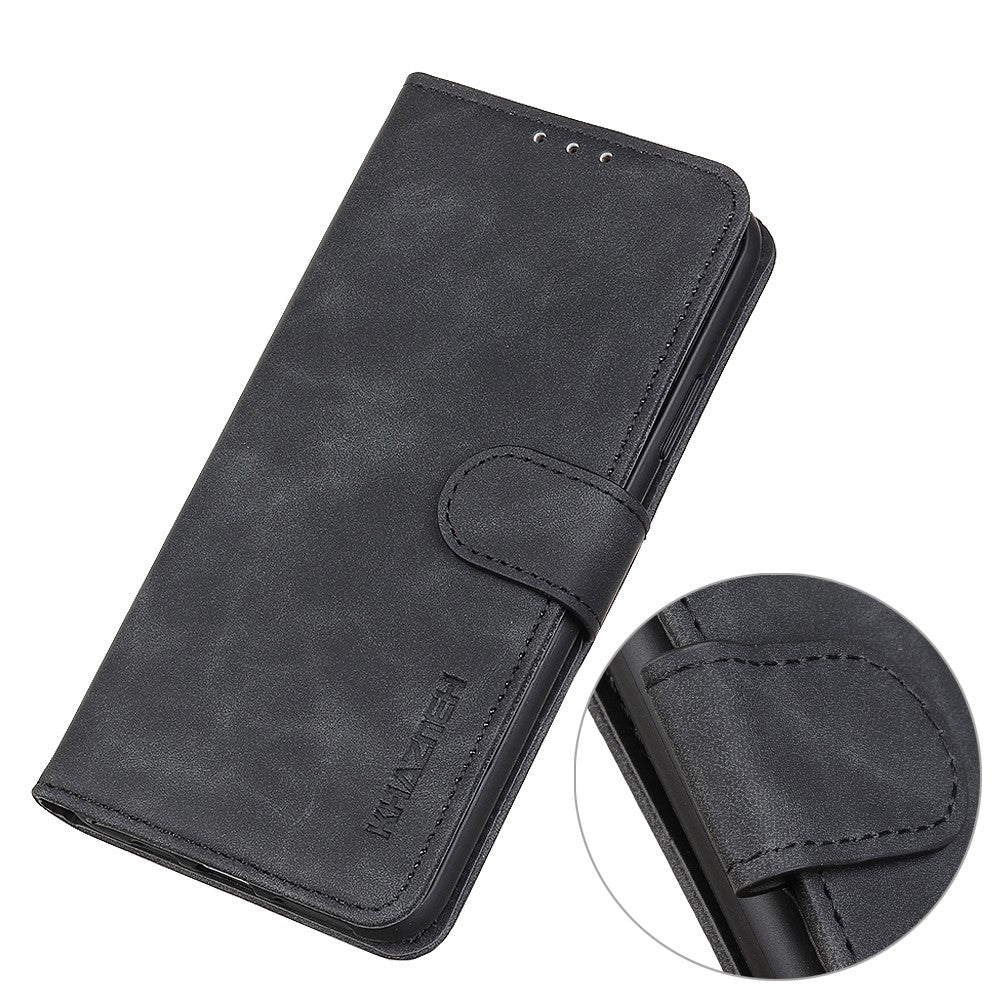 KHAZNEH Retro Leather Wallet Cover for iPhone 12 mini