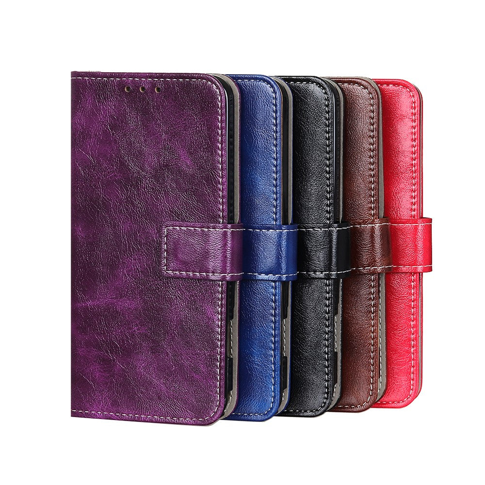 Crazy Horse Skin Leather Unique Case for iPhone 12 mini