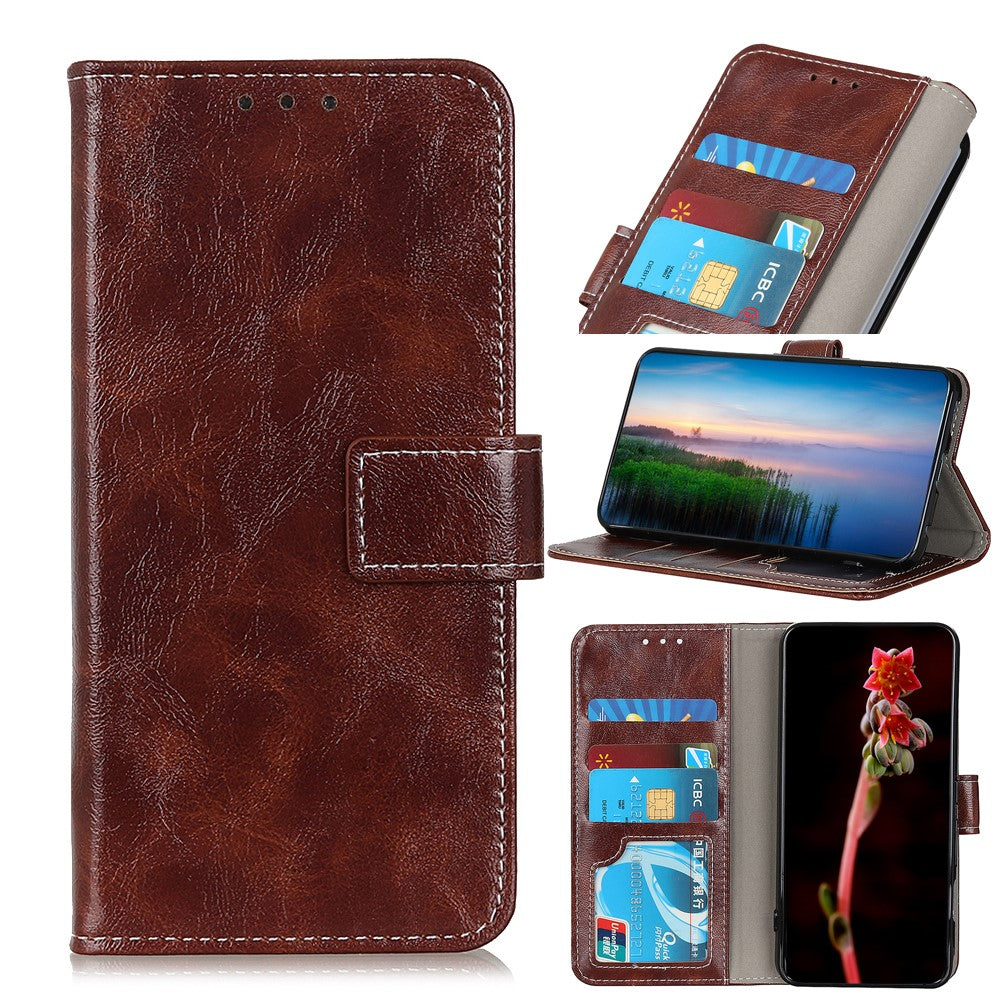 Crazy Horse Skin Leather Unique Case for iPhone 12 mini