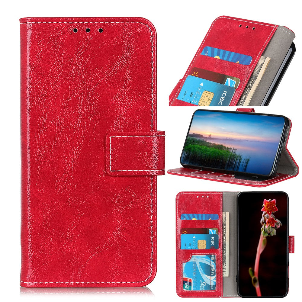 Crazy Horse Skin Leather Unique Case for iPhone 12 mini