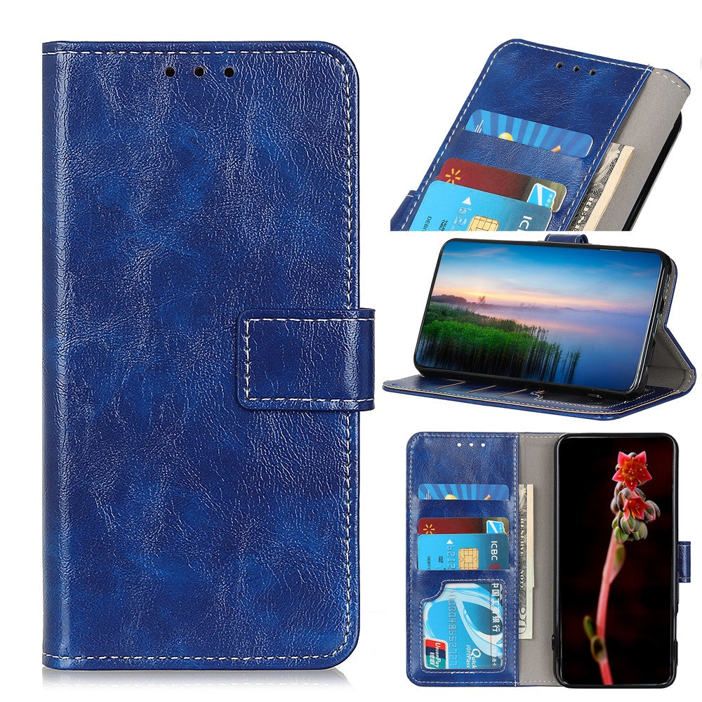 Crazy Horse Skin Leather Unique Case for iPhone 12 mini