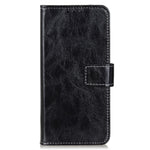 For iPhone 12 / 12 Pro 6.1 inch Crazy Horse Texture Vintage Leather Wallet Case Magnetic Shockproof Protective Cover with Stand Function