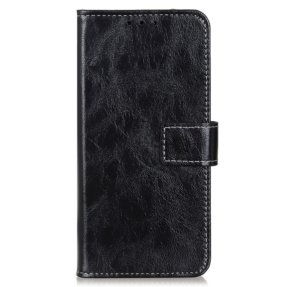 For iPhone 12 / 12 Pro 6.1 inch Crazy Horse Texture Vintage Leather Wallet Case Magnetic Shockproof Protective Cover with Stand Function