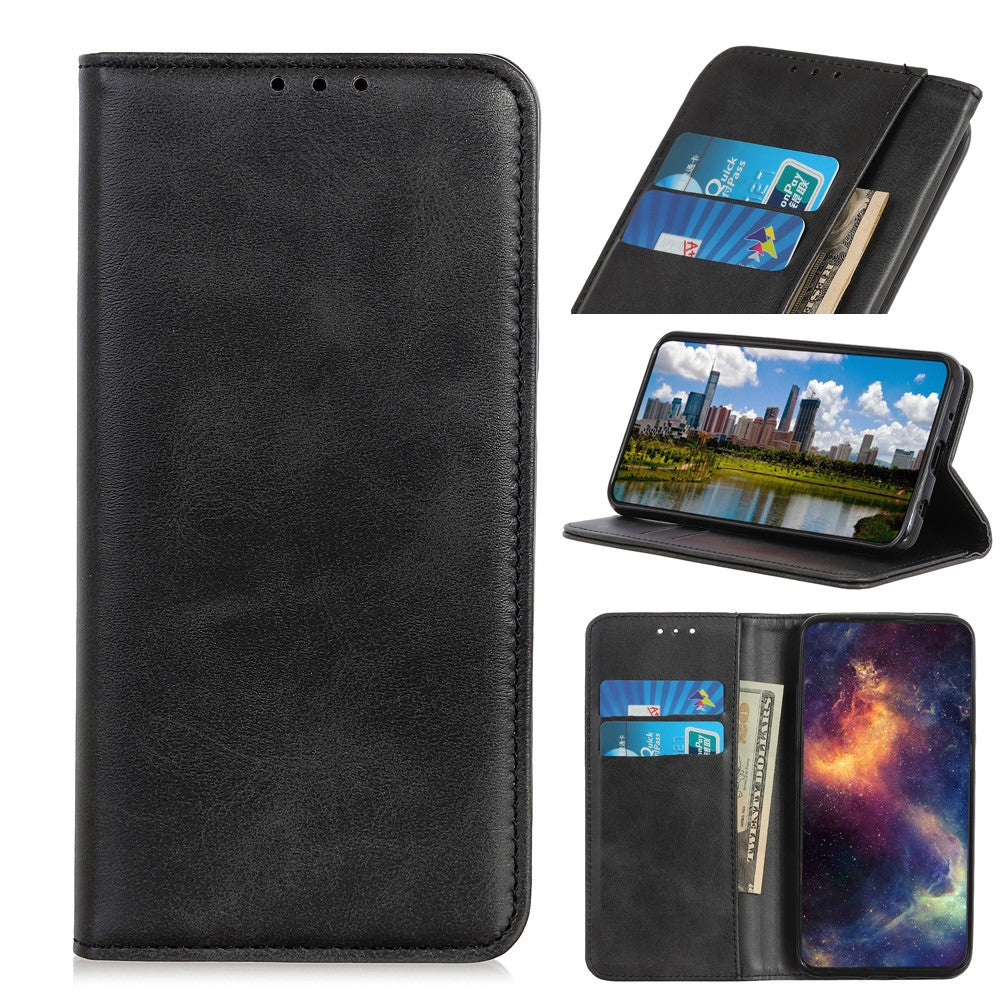 Auto-absorbed with Wallet Split Leather Stand Phone Case for iPhone 12 mini