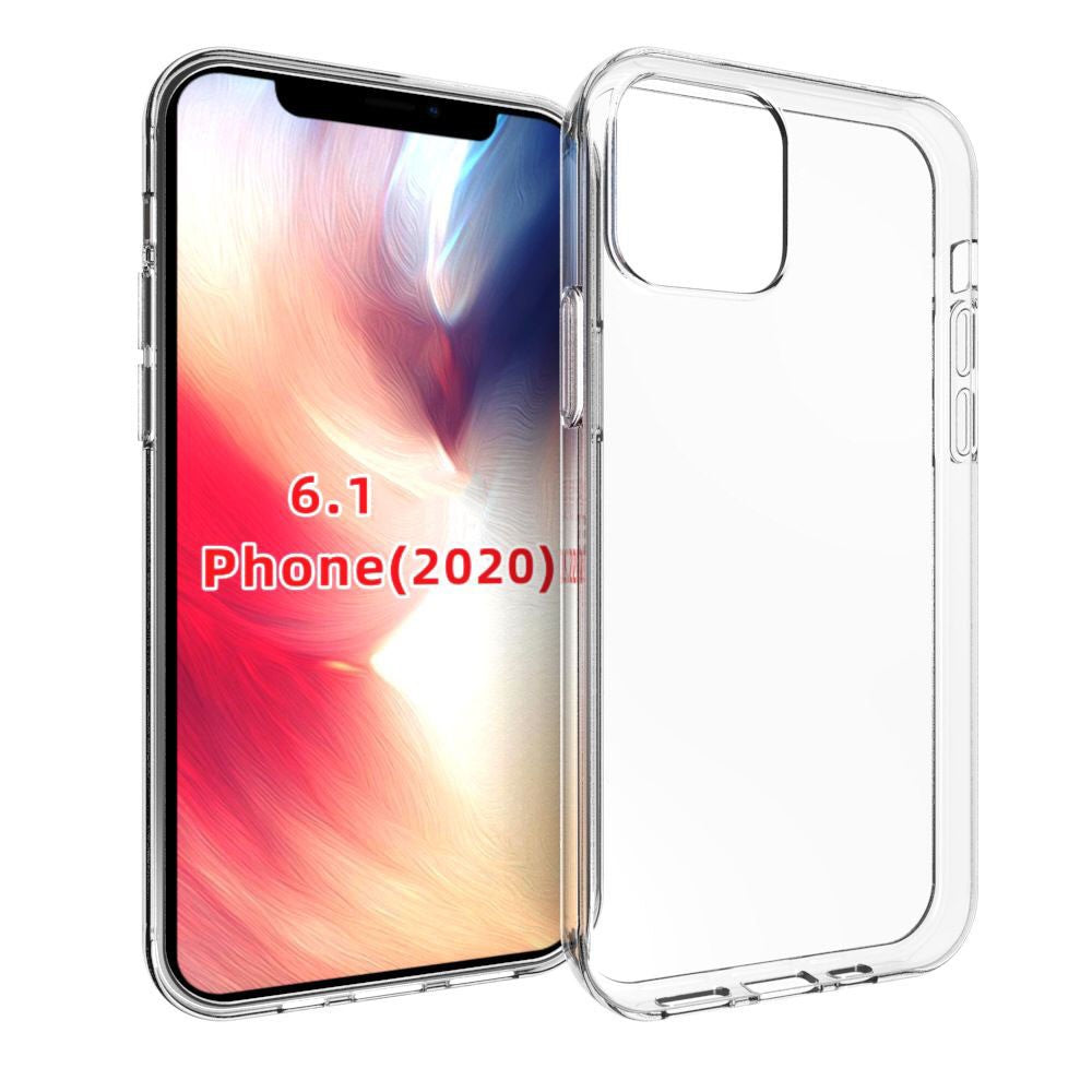 Gennemsigtigt TPU anti-fingeraftryk cover til iPhone 12 Pro 6,1 tommer