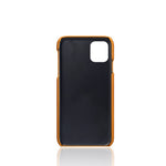 PU Leather Coated PC Shell with Double Card Slots for iPhone 12 Pro Max 6.7 inch
