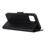 Til iPhone 12 Pro/12 Støvtæt, Stødresistent Litchi-skind Tekstur Pung Læder Etui med Stander