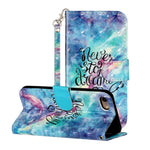 Light Spot Decor Pattern Printing Wallet Stand Flip Leather Case for iPhone 7/8/SE (2020)/SE (2022)
