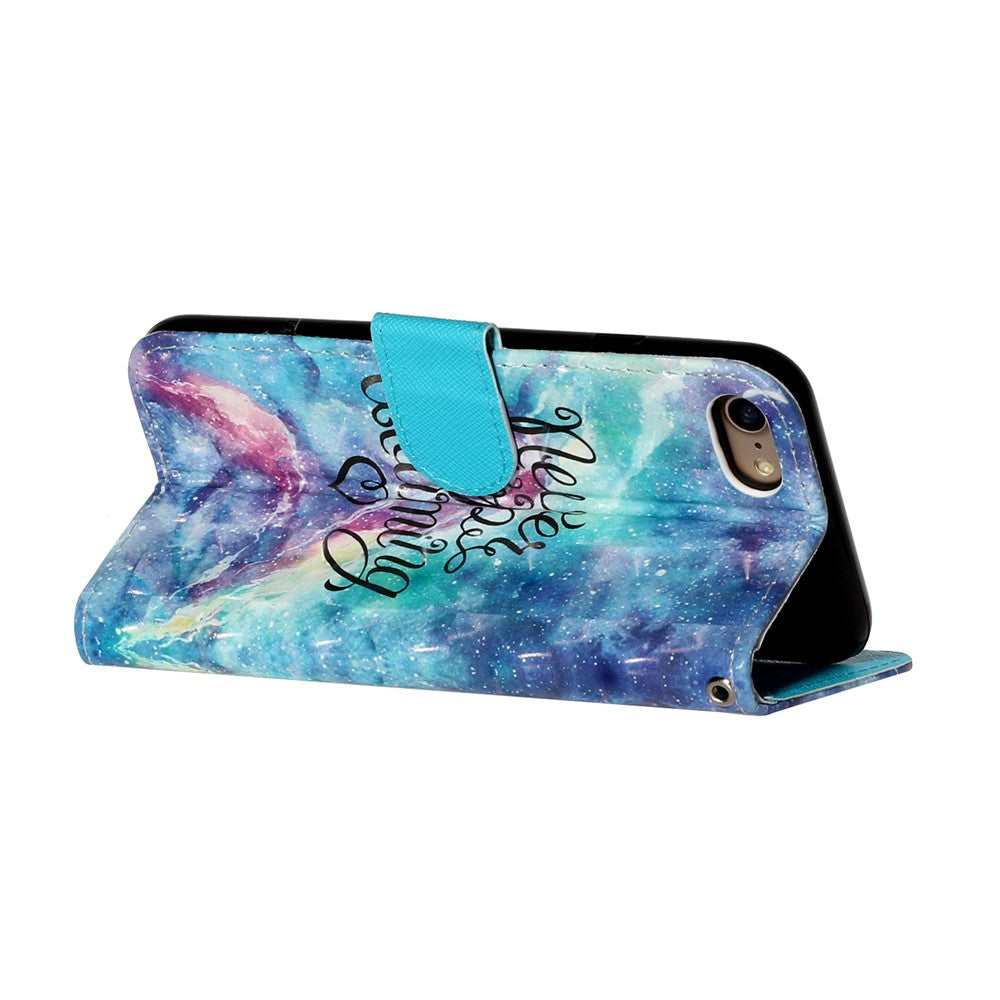 Light Spot Decor Pattern Printing Wallet Stand Flip Leather Case for iPhone 7/8/SE (2020)/SE (2022)