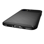 Drop Resistant Carbon Fiber Texture TPU Back Case for iPhone 12