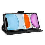 PU Leather with Multiple Card Slots Cell Phone Cover for iPhone 12 Pro 6.1 inch