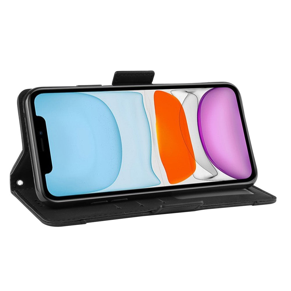 PU Leather with Multiple Card Slots Cell Phone Cover for iPhone 12 Pro 6.1 inch
