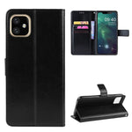Crazy Horse Skin PU-lædertelefoncover til iPhone 12