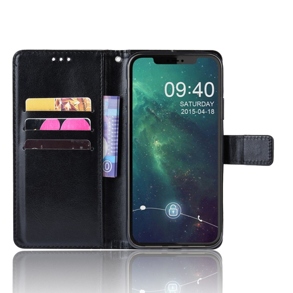 Crazy Horse Skin PU-lædertelefoncover til iPhone 12