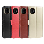 Crazy Horse Skin PU-lædertelefoncover til iPhone 12