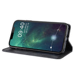 Auto-absorbed Retro PU Leather Cover for iPhone 12 mini