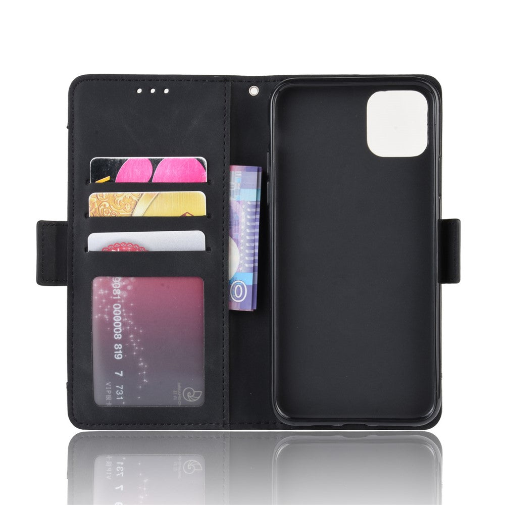 PU Leather with Multiple Card Slots Case Stylish Cover for iPhone 12 mini