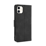 PU Leather with Multiple Card Slots Case Stylish Cover for iPhone 12 mini