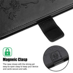 Imprint Butterfly Flower Wallet Leather Protective Case for iPhone 12 mini