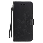 Imprint Butterfly Flower Wallet Leather Protective Case for iPhone 12 mini