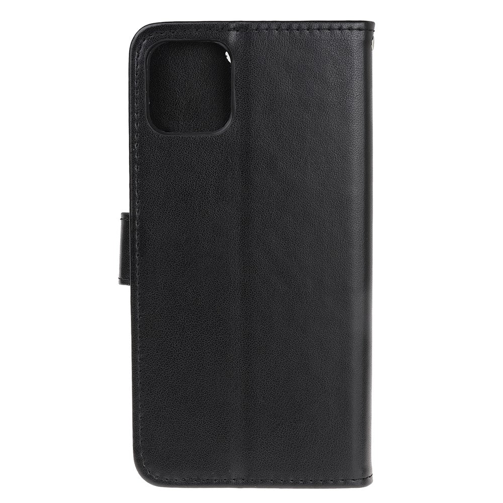 Imprint Butterfly Flower Wallet Leather Protective Case for iPhone 12 mini