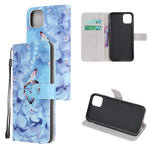 Cross Texture Pattern Printing Wallet Leather Phone Casing for iPhone 12 mini 5.4 inch