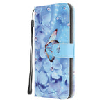 Cross Texture Pattern Printing Wallet Leather Phone Casing for iPhone 12 mini 5.4 inch
