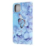 Cross Texture Pattern Printing Wallet Leather Phone Casing for iPhone 12 mini 5.4 inch