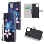 Cross Texture Pattern Printing Wallet Leather Phone Casing for iPhone 12 mini 5.4 inch