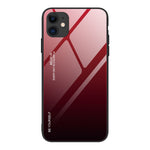 Färgtonat skal i härdat glas + PC + TPU hybridskal för iPhone 12 Pro/12