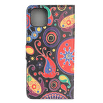 Pattern Printing Leather Wallet Case for iPhone 12 mini