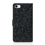 Glittery Powder Splicing Wallet Stand læderetui til iPhone SE (2020)/SE (2022)/8/7 4.7 tommer