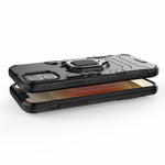 Cool Guard Finger Ring Kickstand PC + TPU Hybrid Shell for iPhone 12 Pro/12