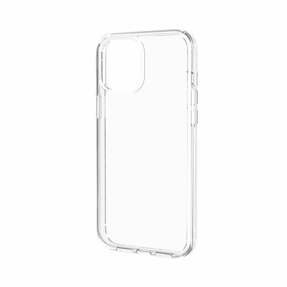 Anti-Fingerprint Clear PC+TPU Hybrid Phone Case for iPhone 12 mini