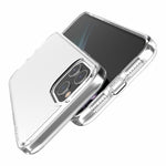 Anti-Fingerprint Clear PC+TPU Hybrid Phone Case for iPhone 12 mini