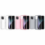 Anti-fingeraftryk Klar PC+TPU Combo Bagcover til iPhone 12
