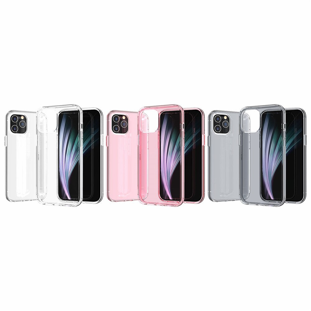 Anti-fingeraftryk Klar PC+TPU Combo Bagcover til iPhone 12