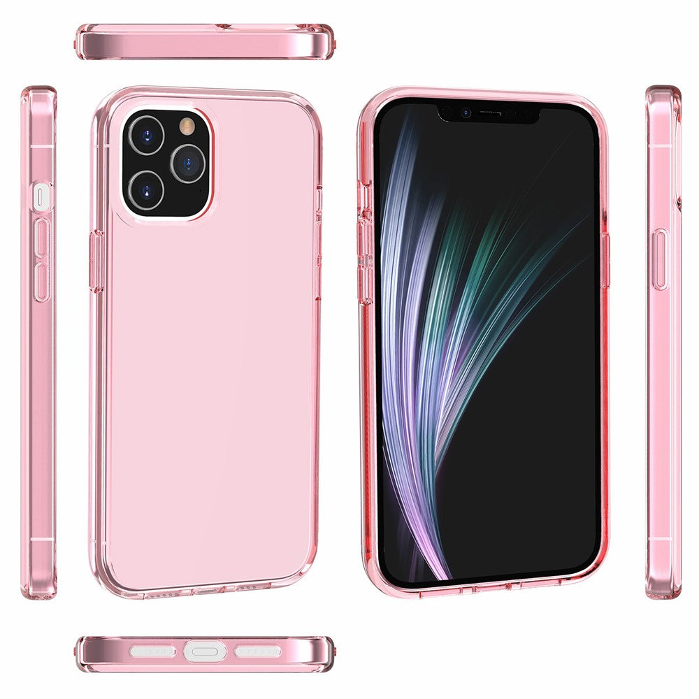 Anti-fingeraftryk Klar PC+TPU Combo Bagcover til iPhone 12