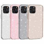 Glittery Powder Bling Case for iPhone 12 Pro Max 6.7 inch, Hard PC Flexible TPU Hybrid Back Shell