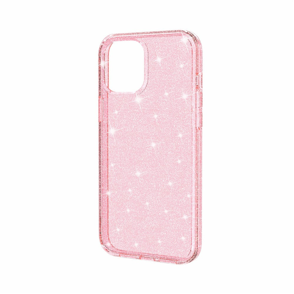 Glittery Powder Bling Case for iPhone 12 Pro Max 6.7 inch, Hard PC Flexible TPU Hybrid Back Shell
