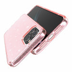 Glittery Powder Bling Case for iPhone 12 Pro Max 6.7 inch, Hard PC Flexible TPU Hybrid Back Shell