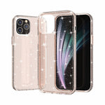 Glittery Powder Bling Case for iPhone 12 Pro Max 6.7 inch, Hard PC Flexible TPU Hybrid Back Shell