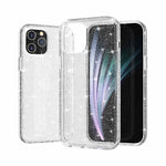 Glittery Powder Bling Case for iPhone 12 Pro Max 6.7 inch, Hard PC Flexible TPU Hybrid Back Shell