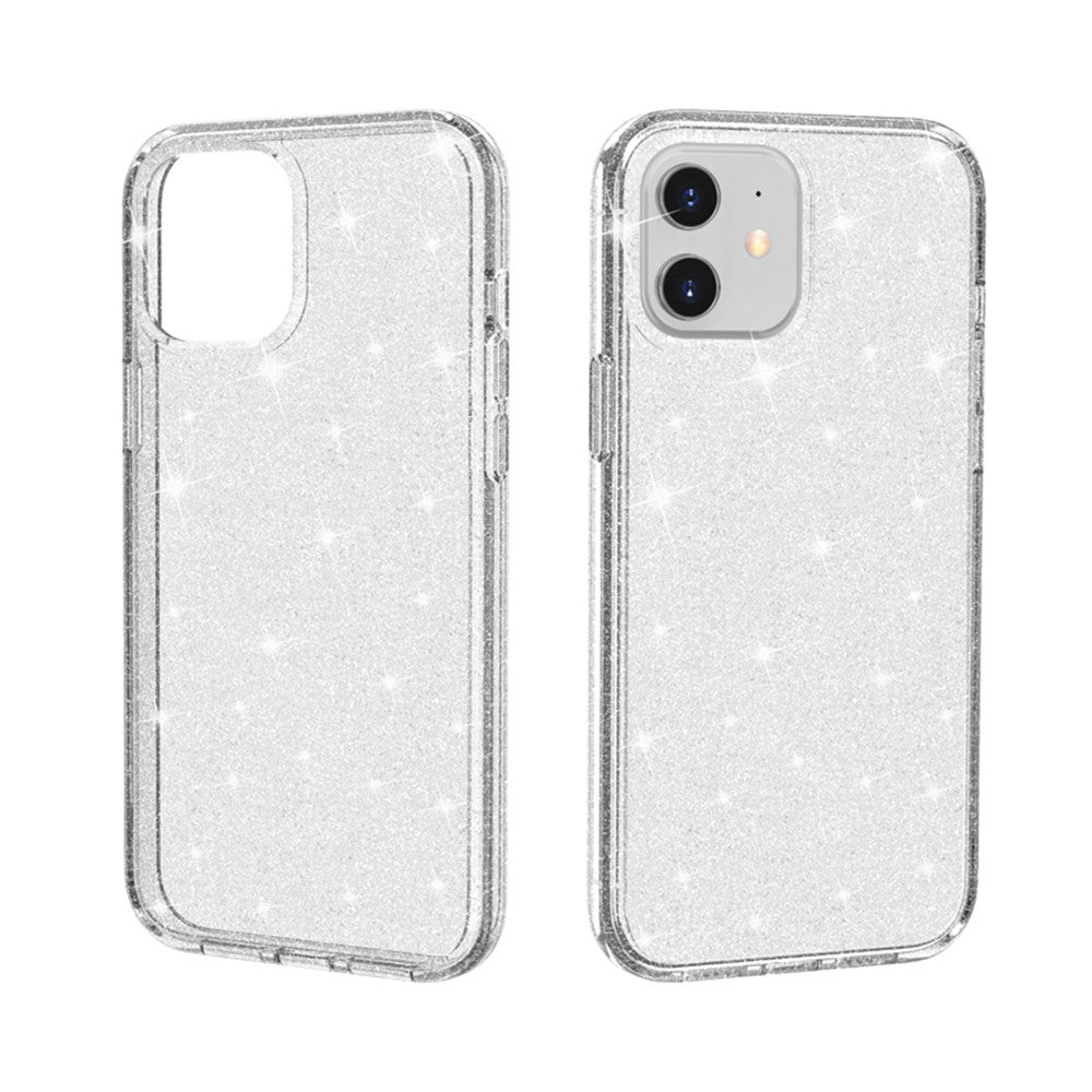 Glittery Powder PC+TPU Hybrid Back Shell for iPhone 12 mini