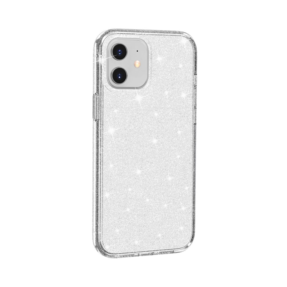Glittery Powder PC+TPU Hybrid Back Shell for iPhone 12 mini