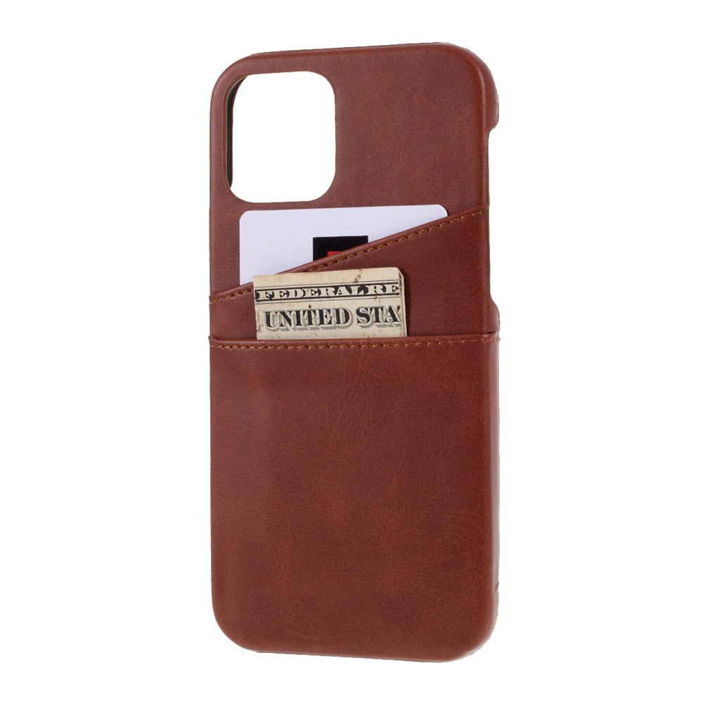 Telefoncover i PU-læder med dobbelt kortplads til iPhone 12 Pro 6,1 tommer/12 6,1 tommer
