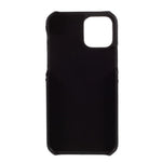 Double Card Slots PU Leather Coated PC Cover for iPhone 12 mini 5.4 inch