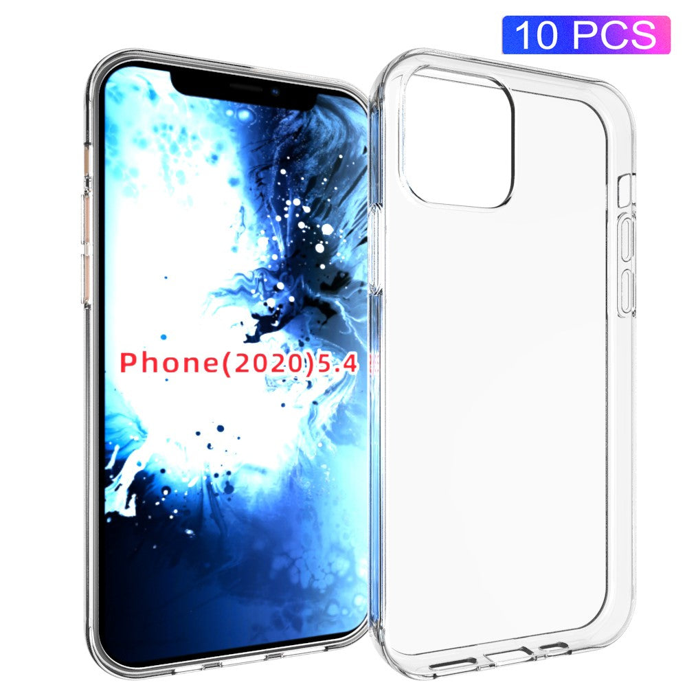 10 st/förpackning mjukt TPU-skal med halkfritt insida för iPhone 12 mini